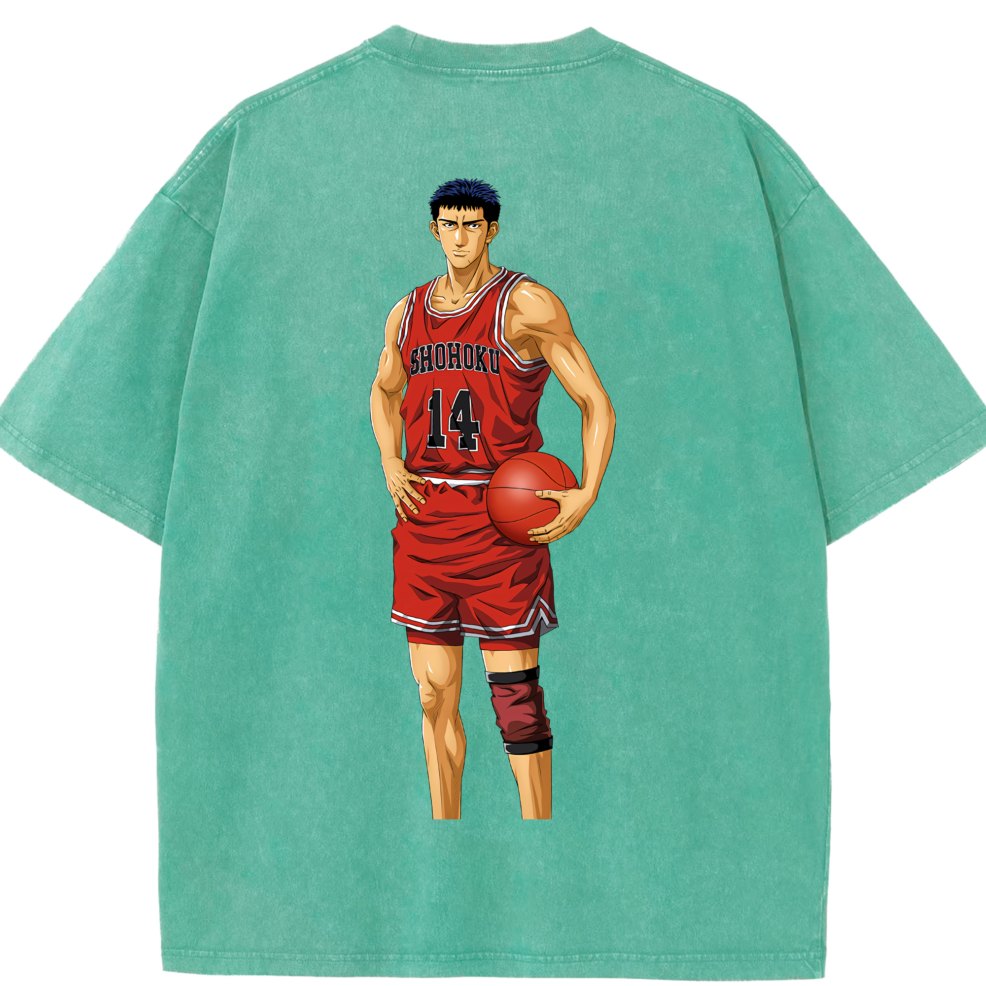 （画像用） SLAM DUNK／スラムダンク 綿100% ヴィンテージ風 半袖Tシャツ（背面プリント）